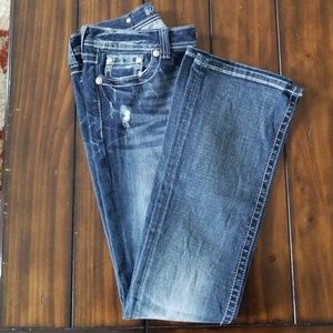 Miss Me rhinestone bling tassel jean